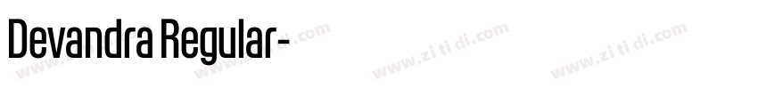 Devandra Regular字体转换